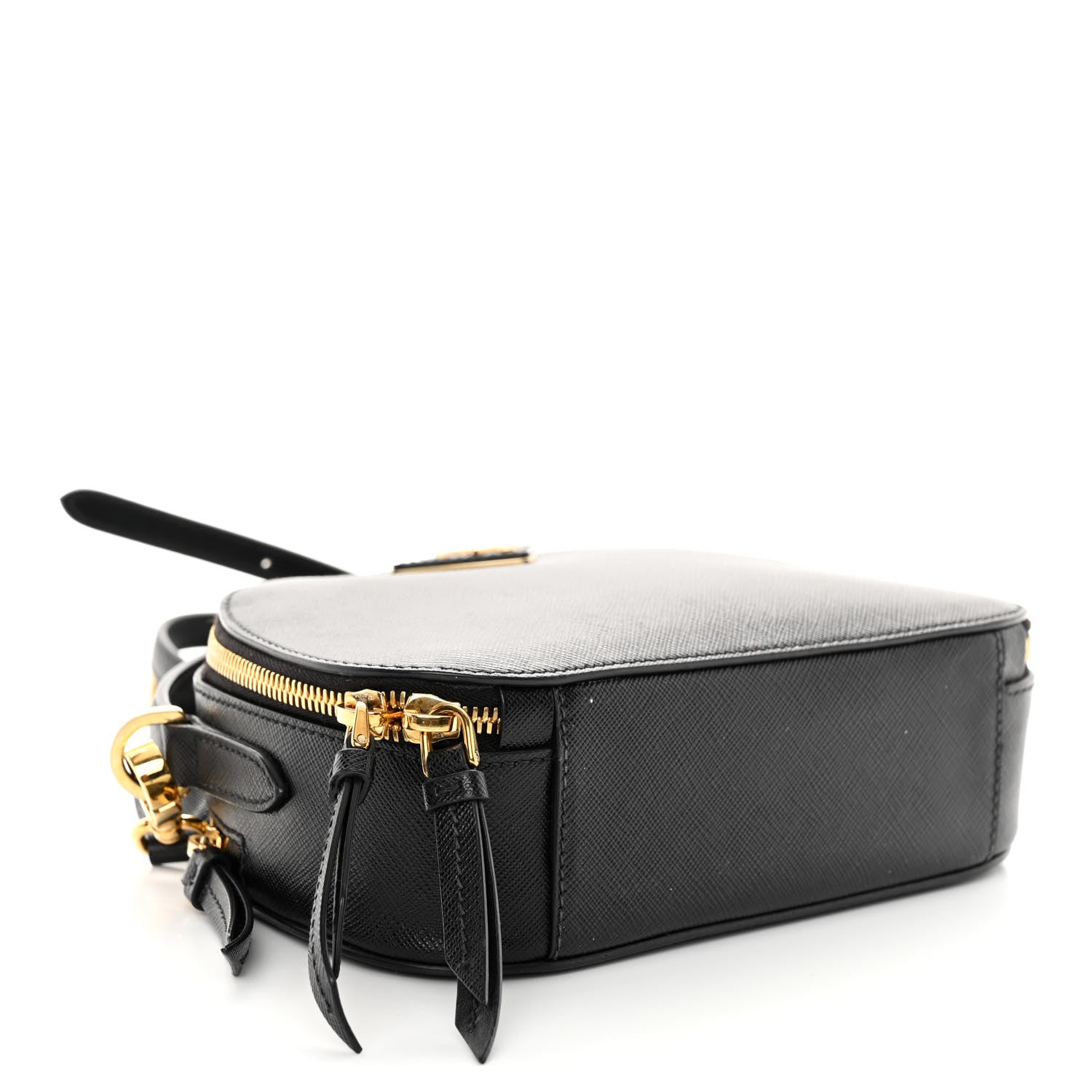 Prada Saffiano Lux Odette Crossbody Black 4 of 10