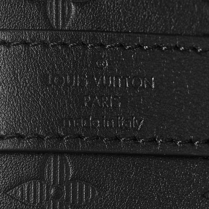 Louis Vuitton Calfskin Shadow Monogram Keepall Bandouliere 50 Black 5 of 14