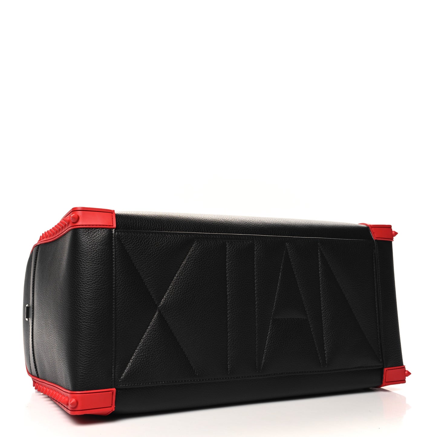 Calfskin Sneakender Studded Duffle Bag Black