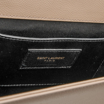 Saint Laurent Grain De Poudre Medium Monogram Kate Satchel Nude Powder 7 of 7