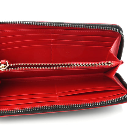 Christian Louboutin Calfskin Panettone Zip Around Wallet Black 6 of 9