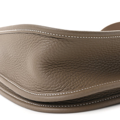 Hermes Taurillon Clemence Evelyne III PM Etoupe 9 of 10
