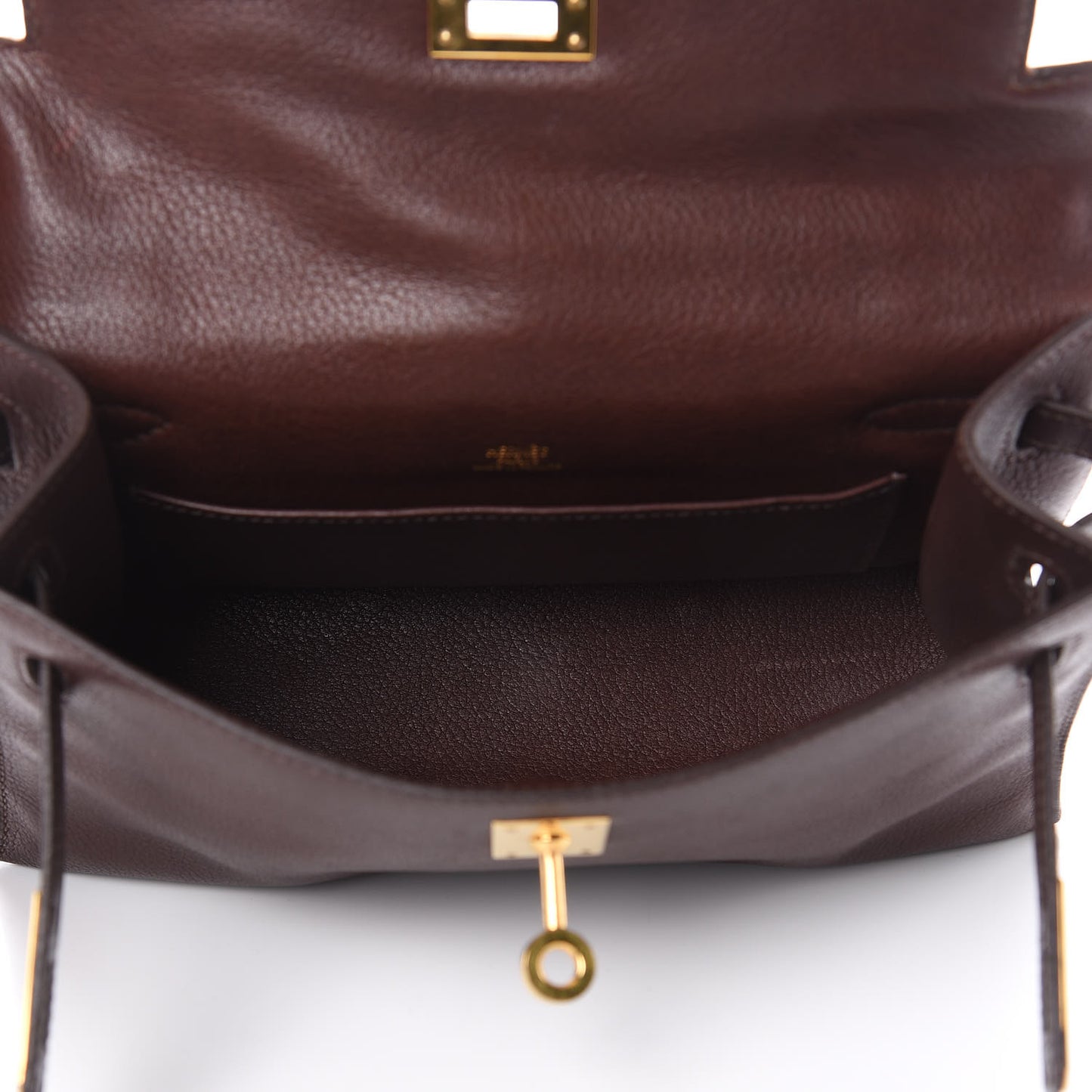 Evergrain Kelly Pochette Clutch Havane