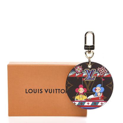 Louis Vuitton Monogram 2020 Christmas Animation Bumper Cars Bag Charm Key Ring Coquelicot 5 of 5