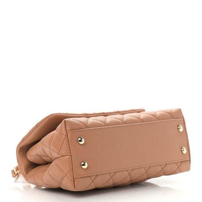 Chanel Caviar Quilted Mini Coco Handle Flap Brown 4 of 11