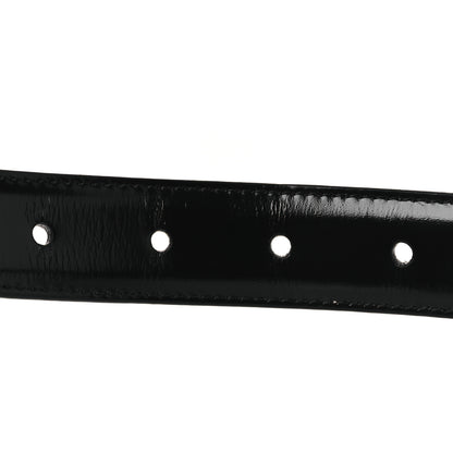 Celine Box Calfskin Reversible Triomphe 80 32 Belt Black White 6 of 7