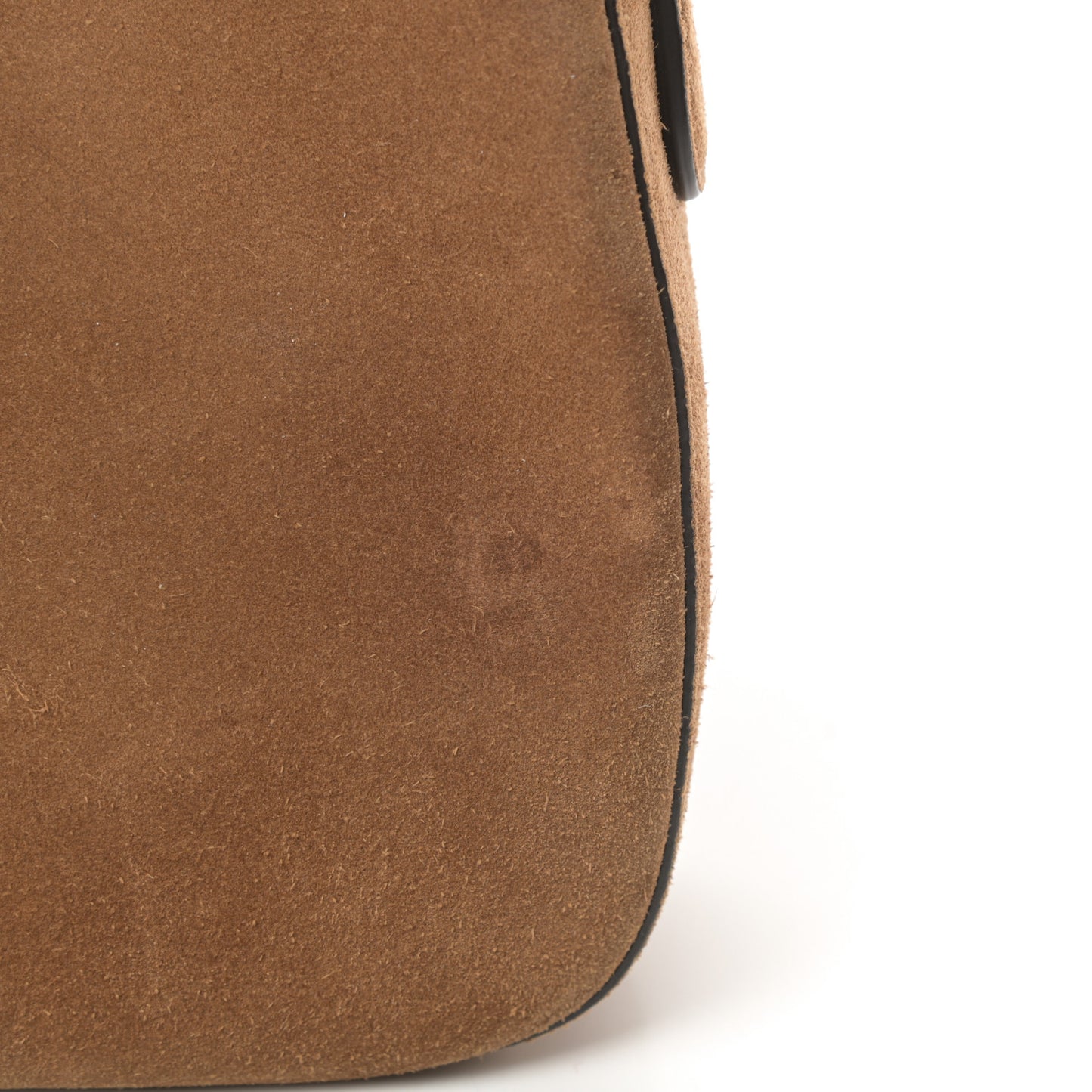Suede Medium Lady Web Shoulder Bag New Marron