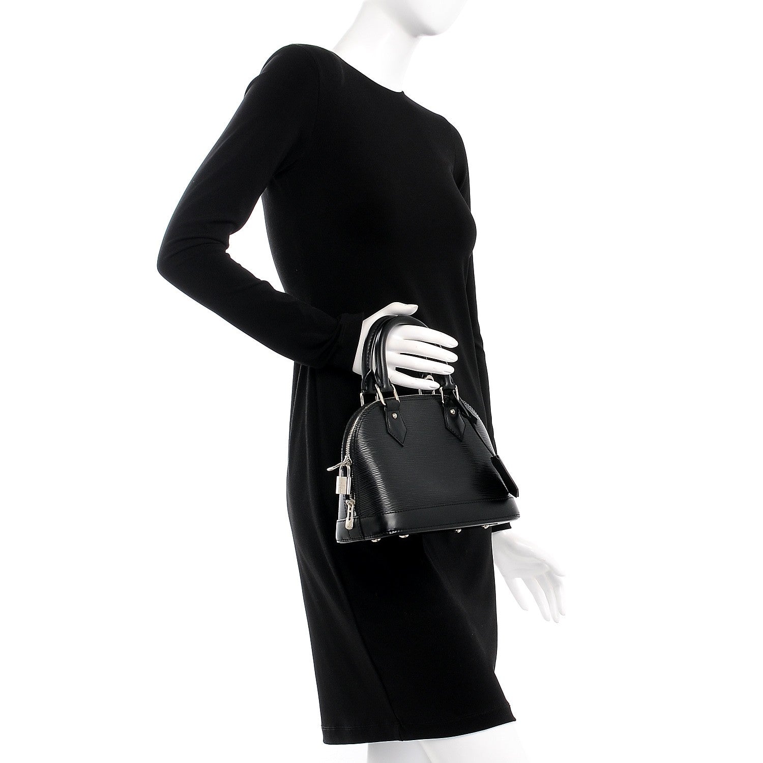 Louis Vuitton Epi Alma BB Black 3 of 9