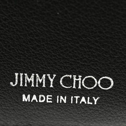 Jimmy Choo Calfskin Crystal Cheri Compact Wallet Black 6 of 7