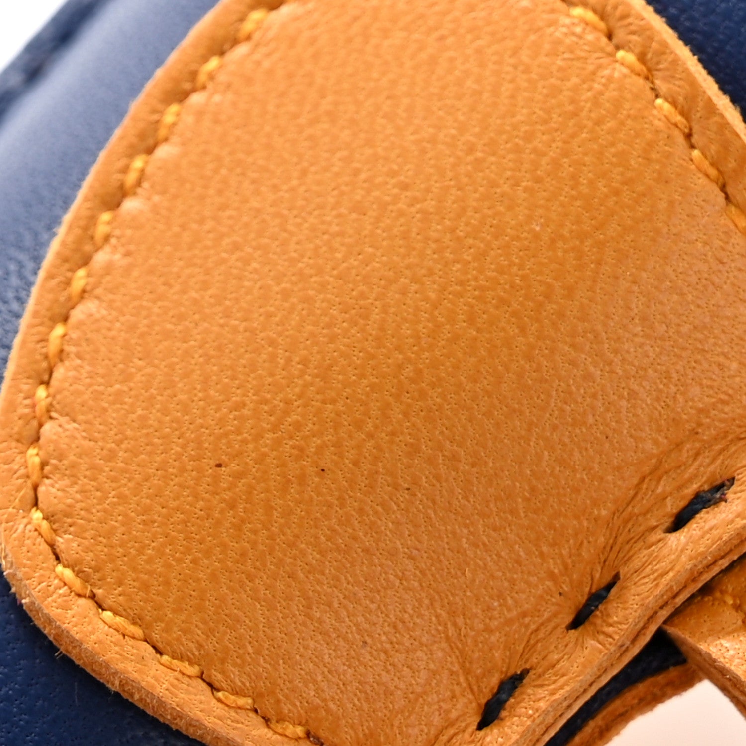 Hermes Milo Lambskin Grigri Rodeo Horse Bag Charm MM Bleu Saphir Rose Pourpre Bouton D'Or 3 of 5