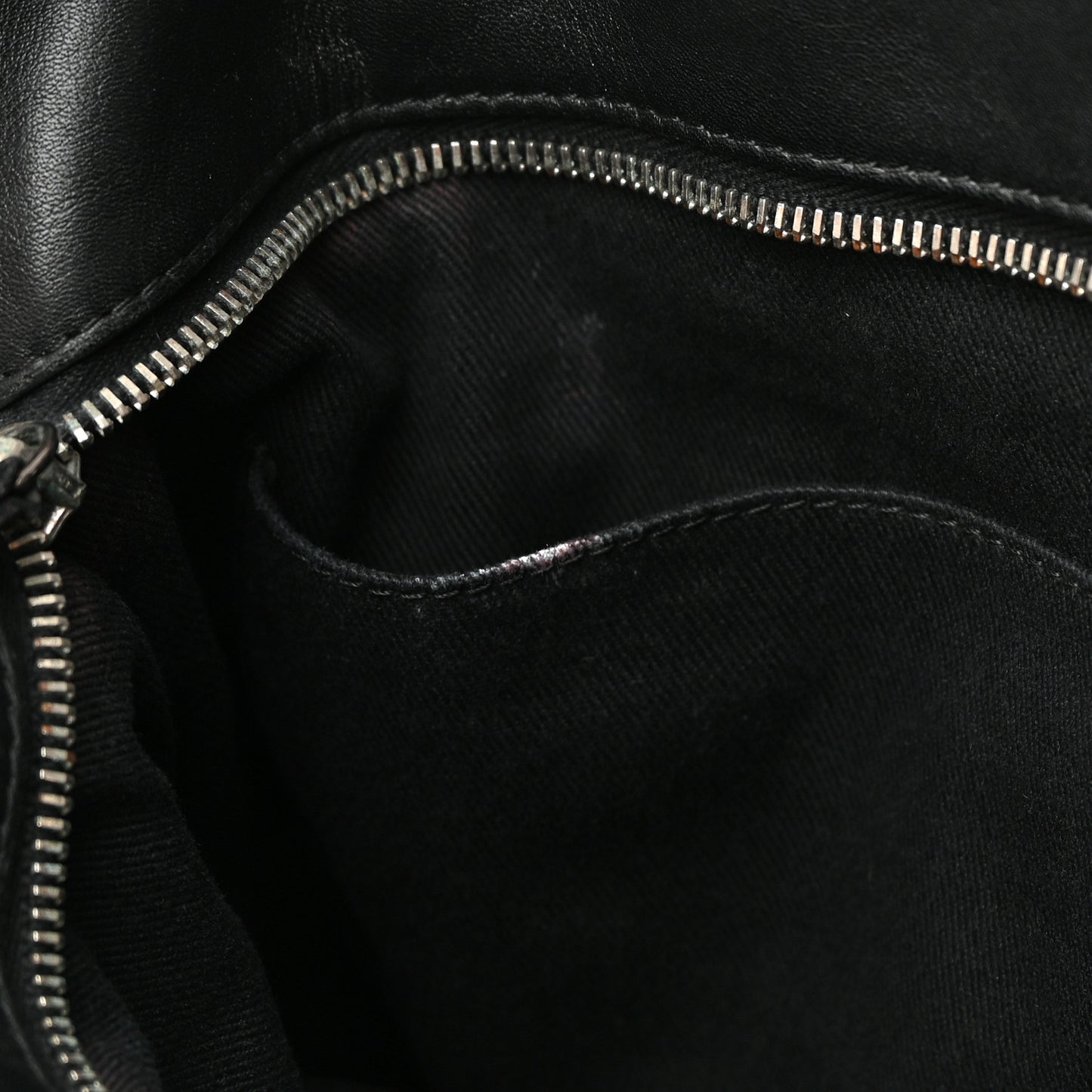 Iridescent Calfskin Quilted In The Mix Shopping Tote Black