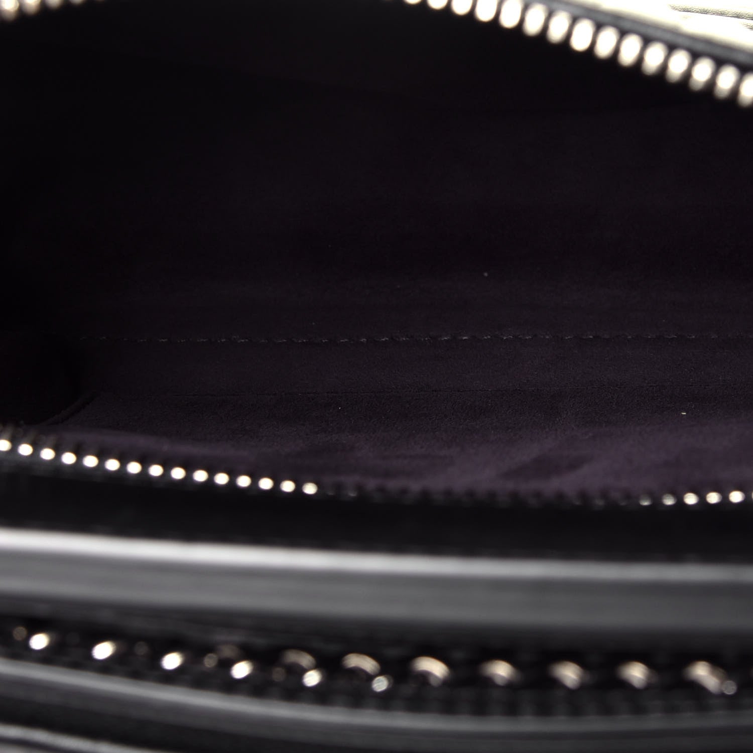 Fendi Shiny Nappa Trapuntata Chain Small DotCom Click Chain Satchel Black 5 of 10