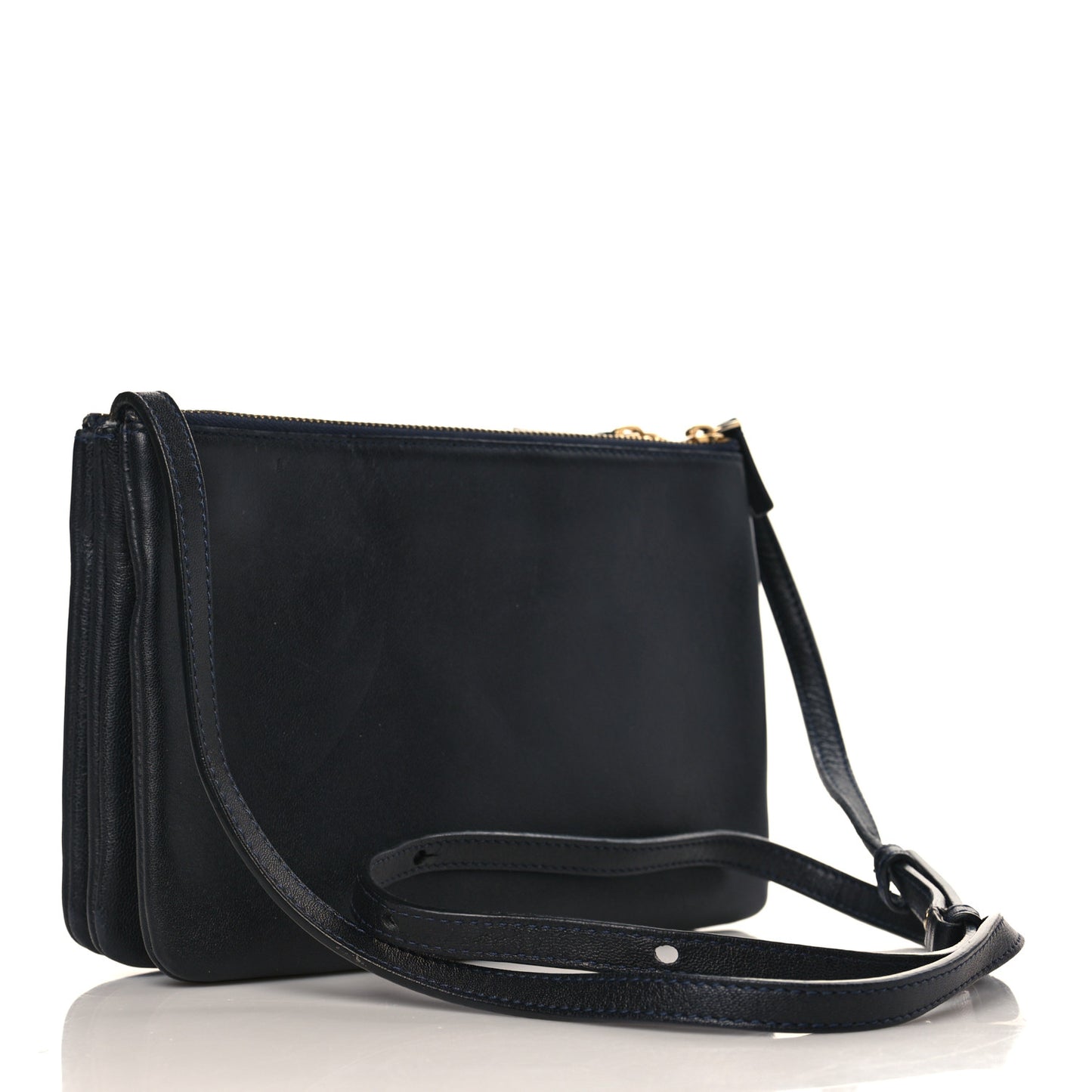 Lambskin Small Trio Crossbody Bag Black