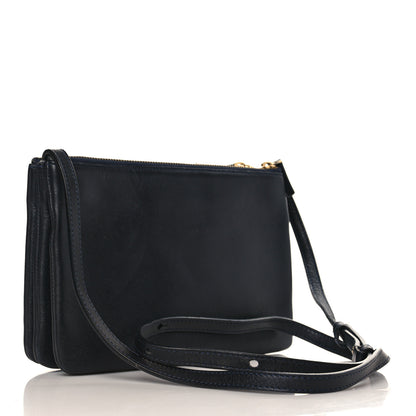 Celine Lambskin Small Trio Crossbody Bag Black 3 of 10