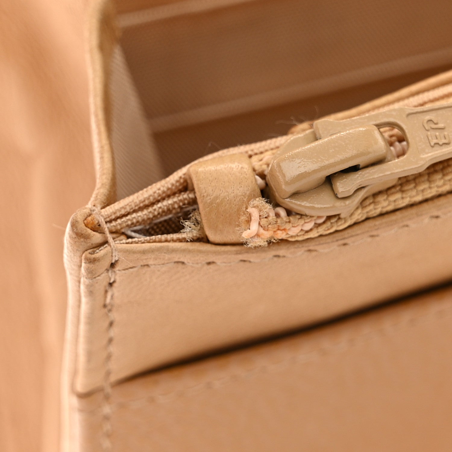 Chanel Caviar Timeless CC Wallet on Chain WOC Beige 11 of 14