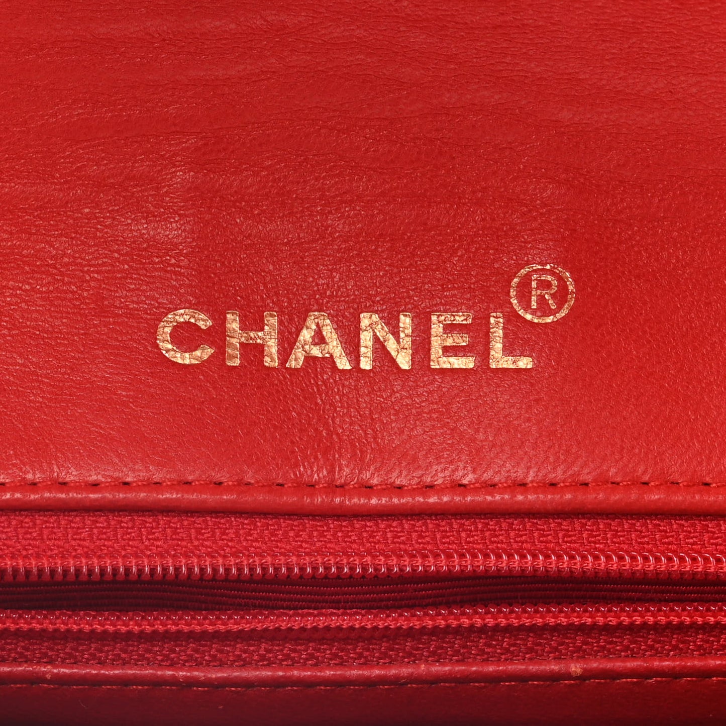 Lambskin Quilted Small Single Flap Red