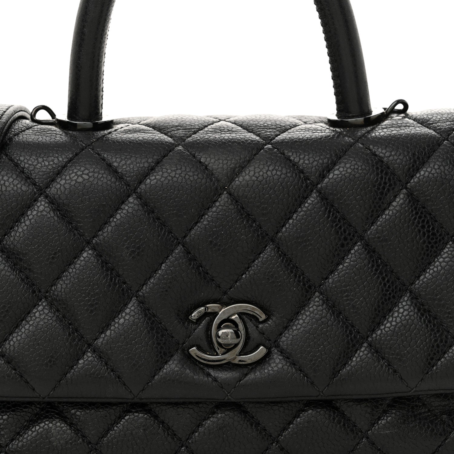 Chanel Caviar Quilted Mini Coco Handle Flap So Black 8 of 14