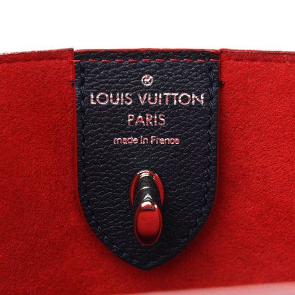 Louis Vuitton Calfskin Braided Lockme Cabas Marine Rouge 6 of 9