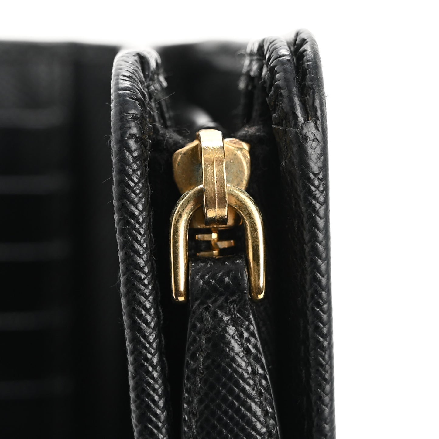 Saffiano Metal Compact Wallet Black