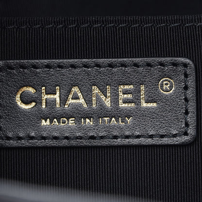 Chanel Caviar Quilted Large Rolled Up Bucket Drawstring Bag Black 6 of 9