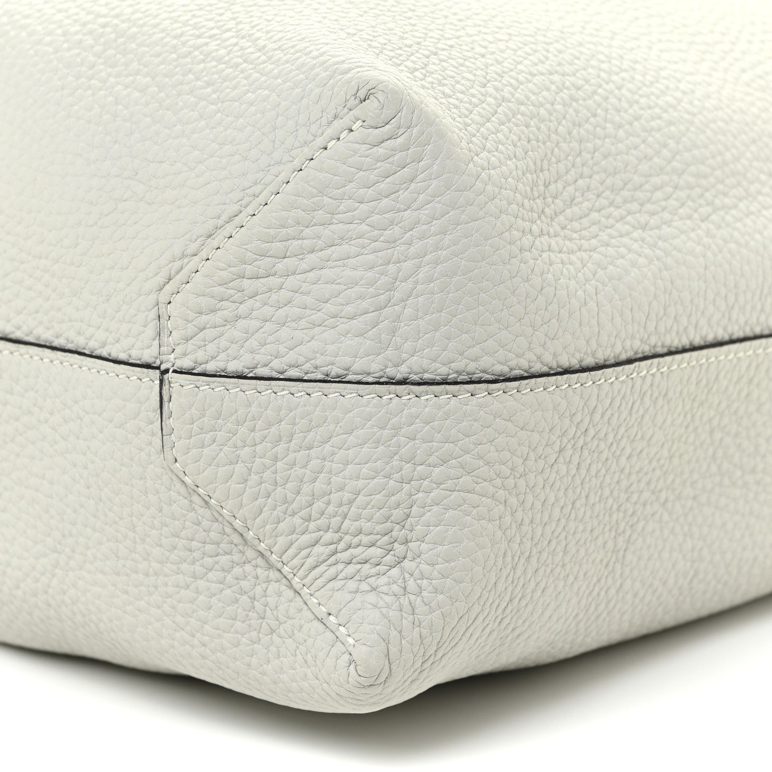 Hermes Taurillon Clemence Double Sens 36 Reversible Tote Gris Perle Etain 15 of 15