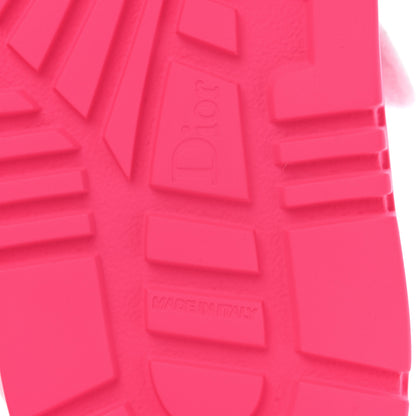 Christian Dior Technical Knit Jute Dioract 10mm Sandals 40 White Fuchsia 6 of 8