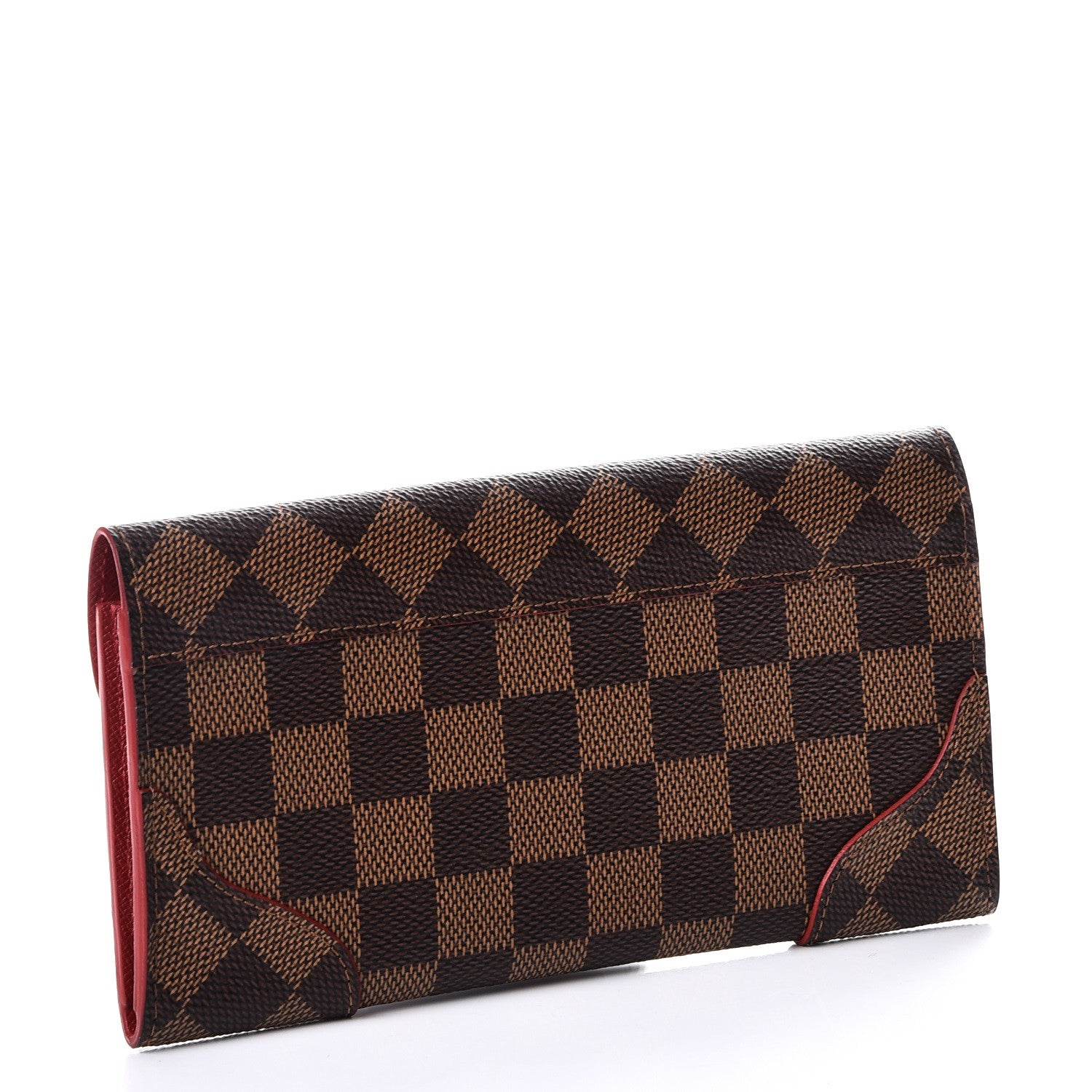 Louis Vuitton Damier Ebene Caissa Wallet Cherry 3 of 7