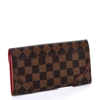 Louis Vuitton Damier Ebene Caissa Wallet Cherry 3 of 7