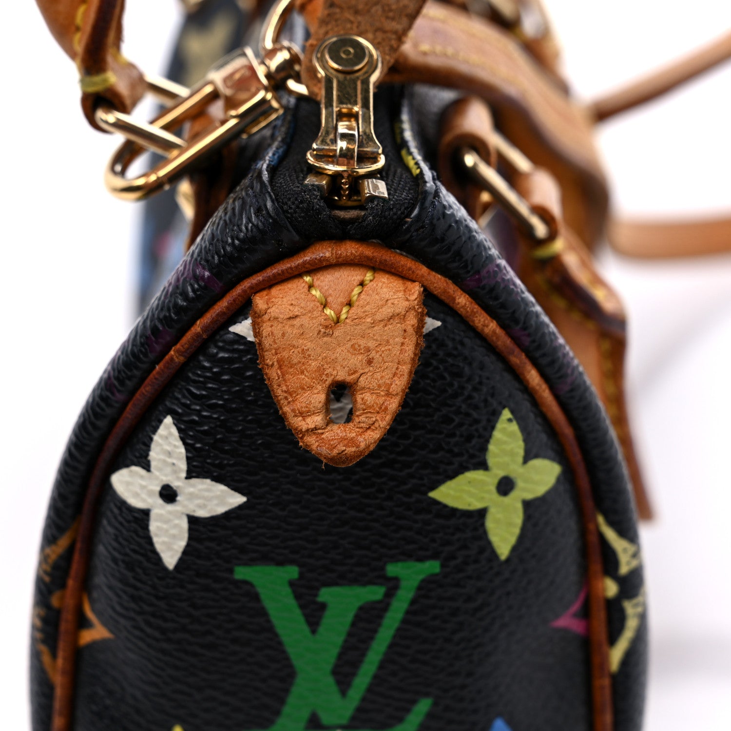 Louis Vuitton Monogram Multicolor Mini Sac HL Speedy Black 12 of 18