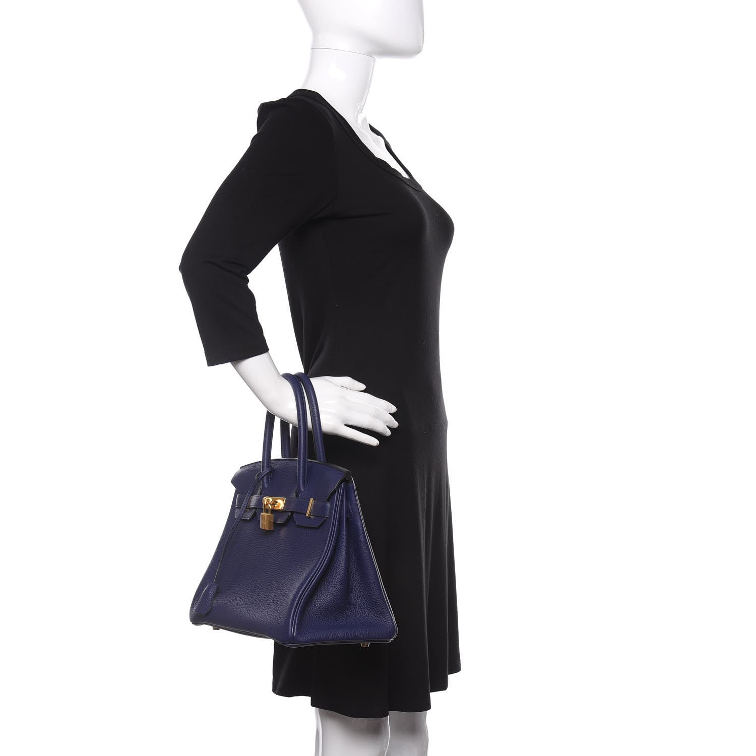 Hermes Togo Birkin 30 Bleu Encre 2 of 11