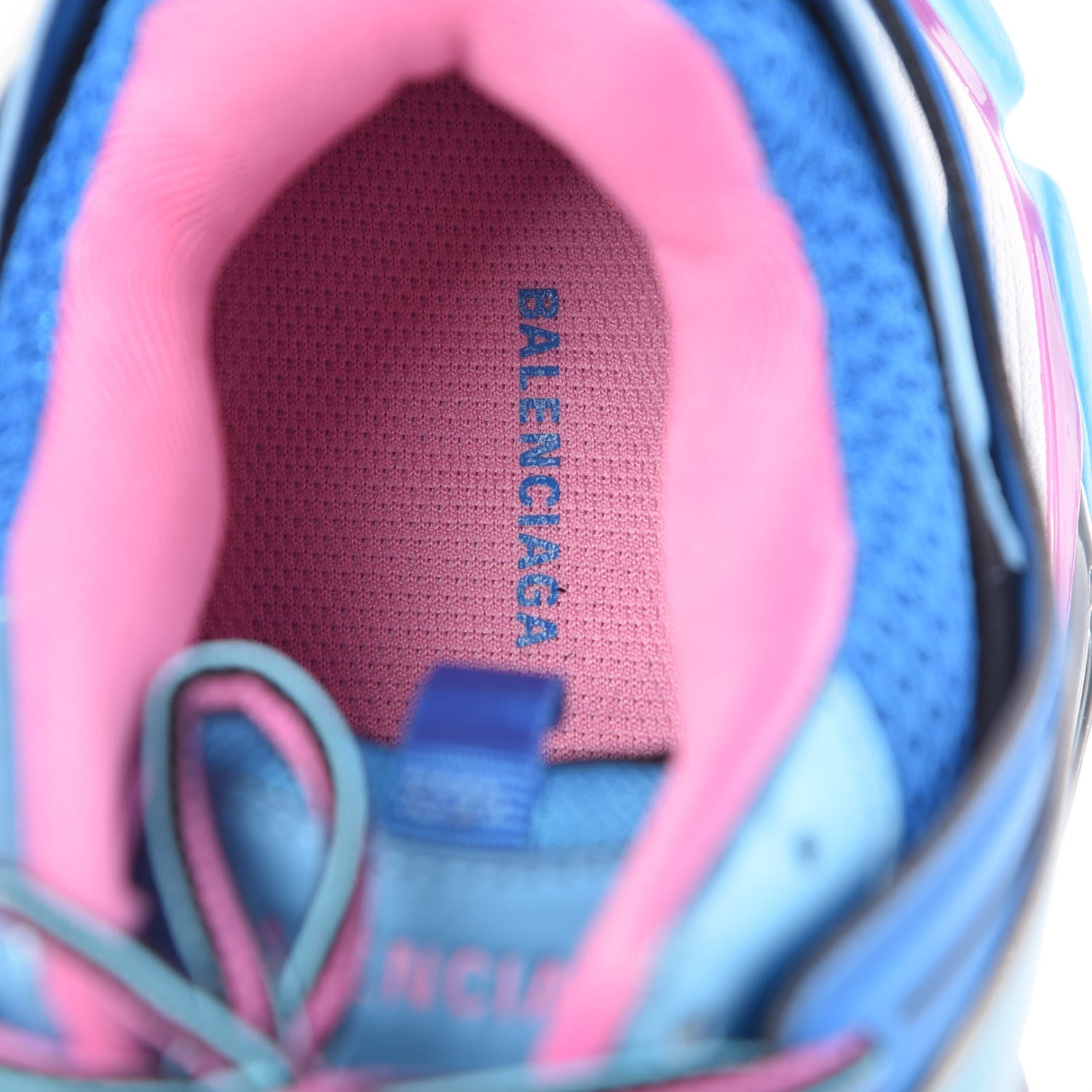 Balenciaga Mesh Nylon Womens Track Sneakers 41 Blue Black 7 of 7