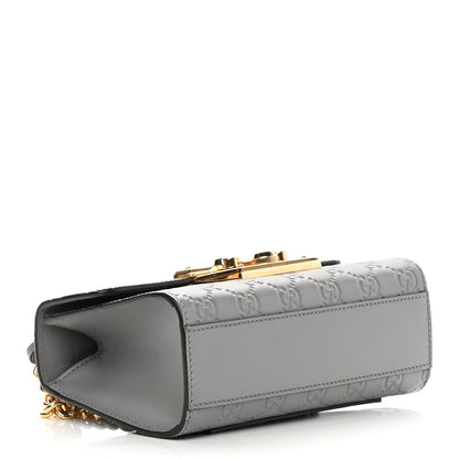 Gucci Guccissima Small Padlock Shoulder Bag Grey 4 of 14
