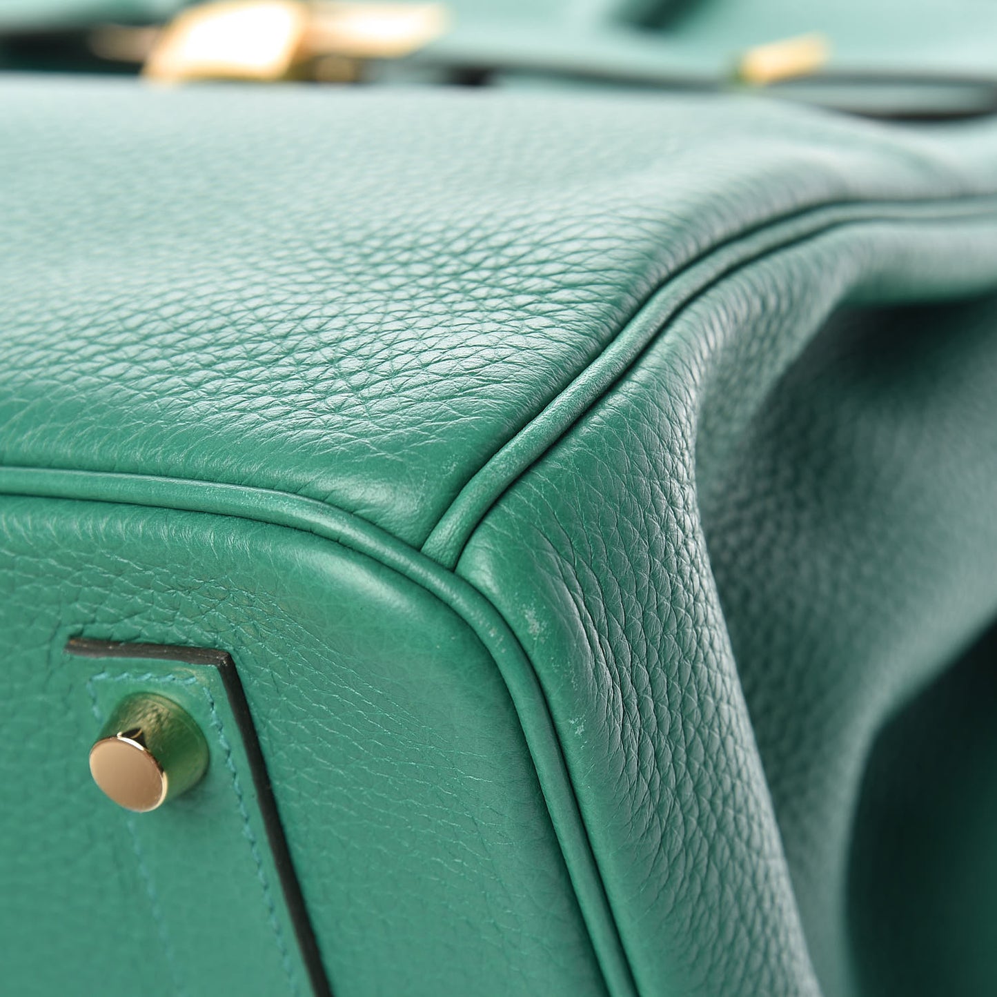 Taurillon Clemence Birkin 35 Vert Vertigo
