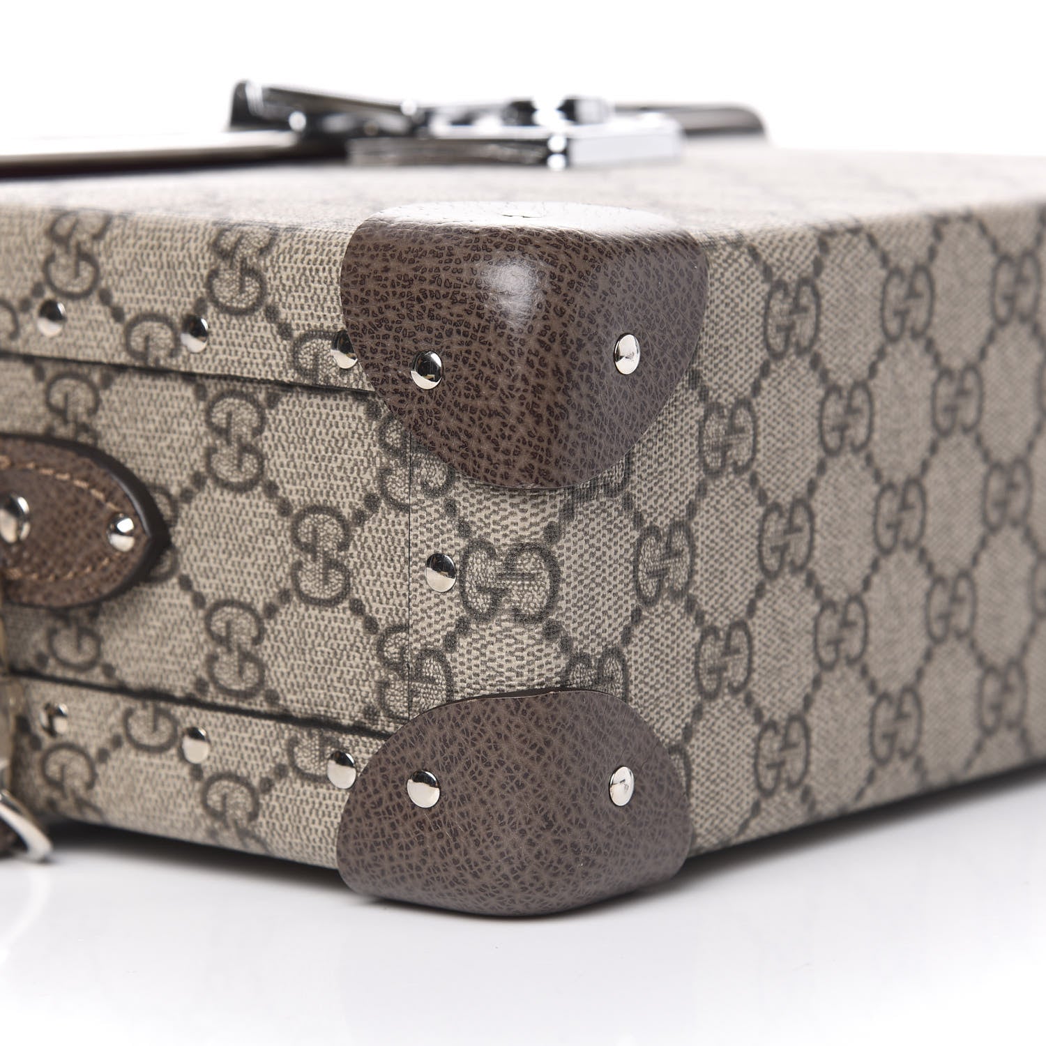 Gucci GG Supreme Monogram Globe-Trotter Beauty Case Brown 7 of 9