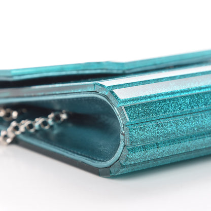 Jimmy Choo Acrylic Glitter Candy Clutch Turquoise 7 of 8