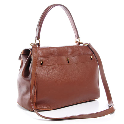 Saint Laurent Leather Canvas Medium Muse Two Cognac 3 of 7