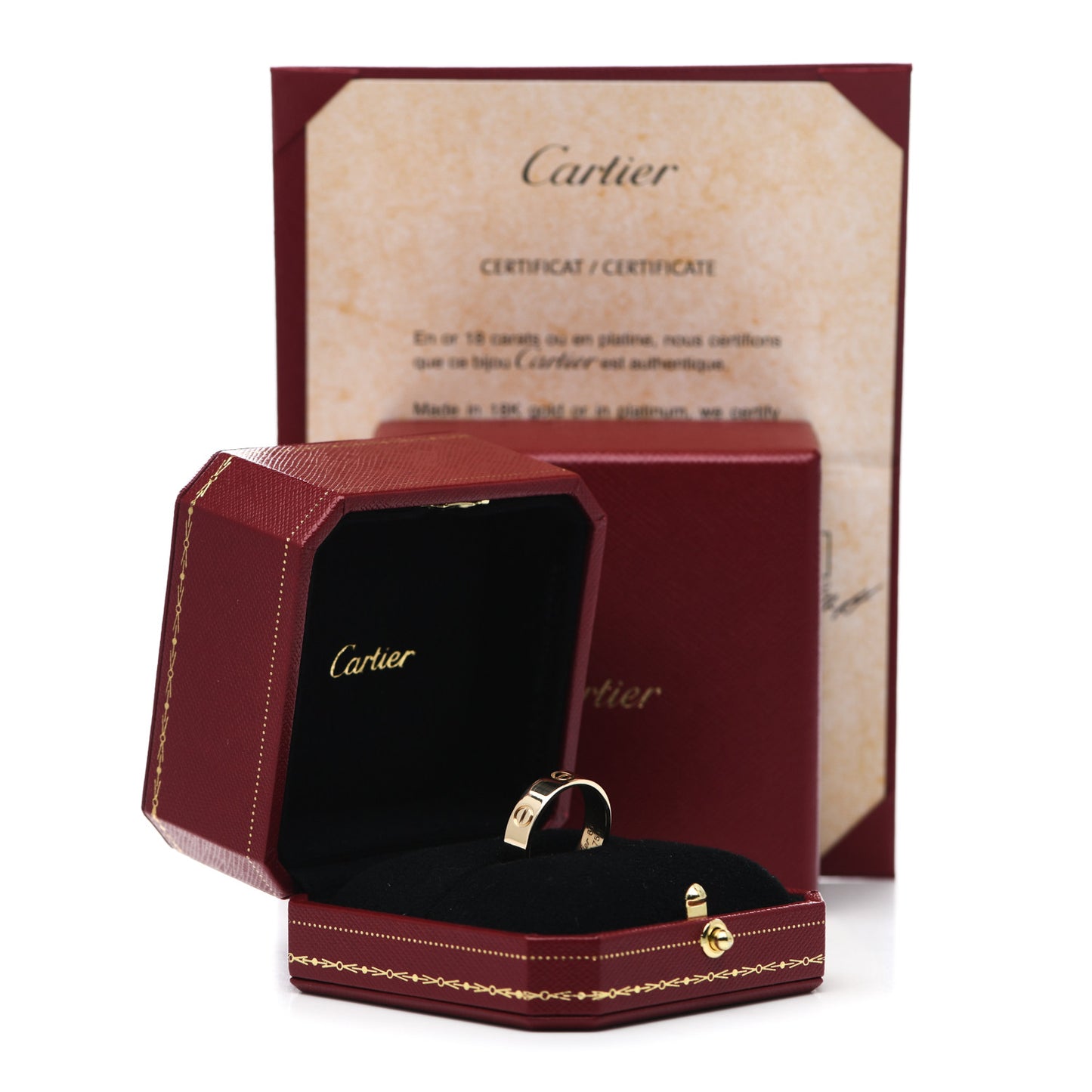 18K Yellow Gold 5.5mm LOVE Ring 60 9.25