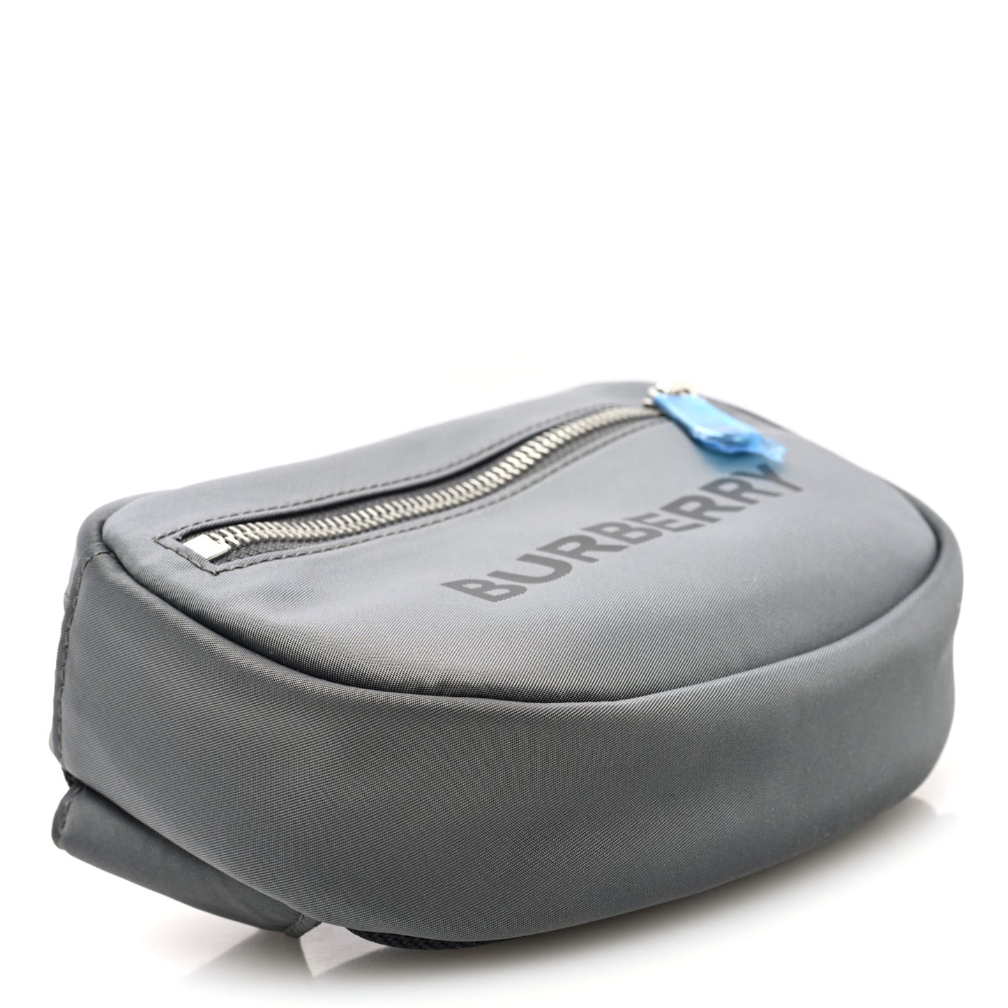 Econyl Logo Print Small Cannon Bum Bag Charcoal Grey