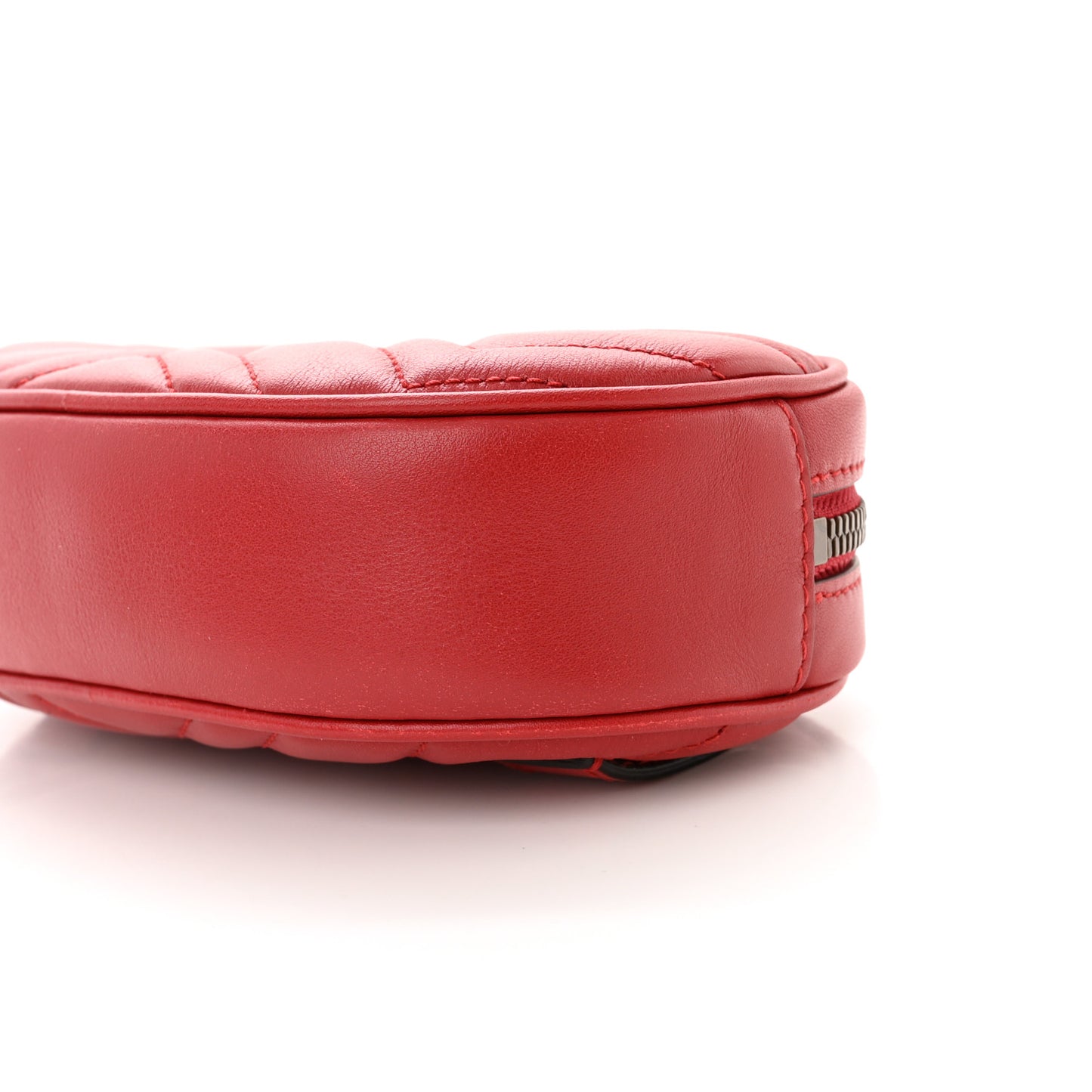 Calfskin Matelasse GG Marmont Belt Bag 85 34 Hibiscus Red