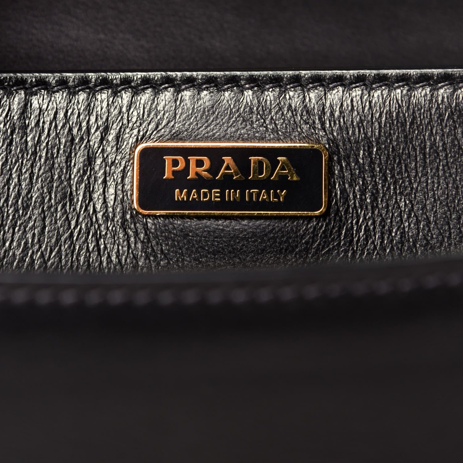 Prada Antic Soft Padlock Shoulder Bag Black 6 of 8