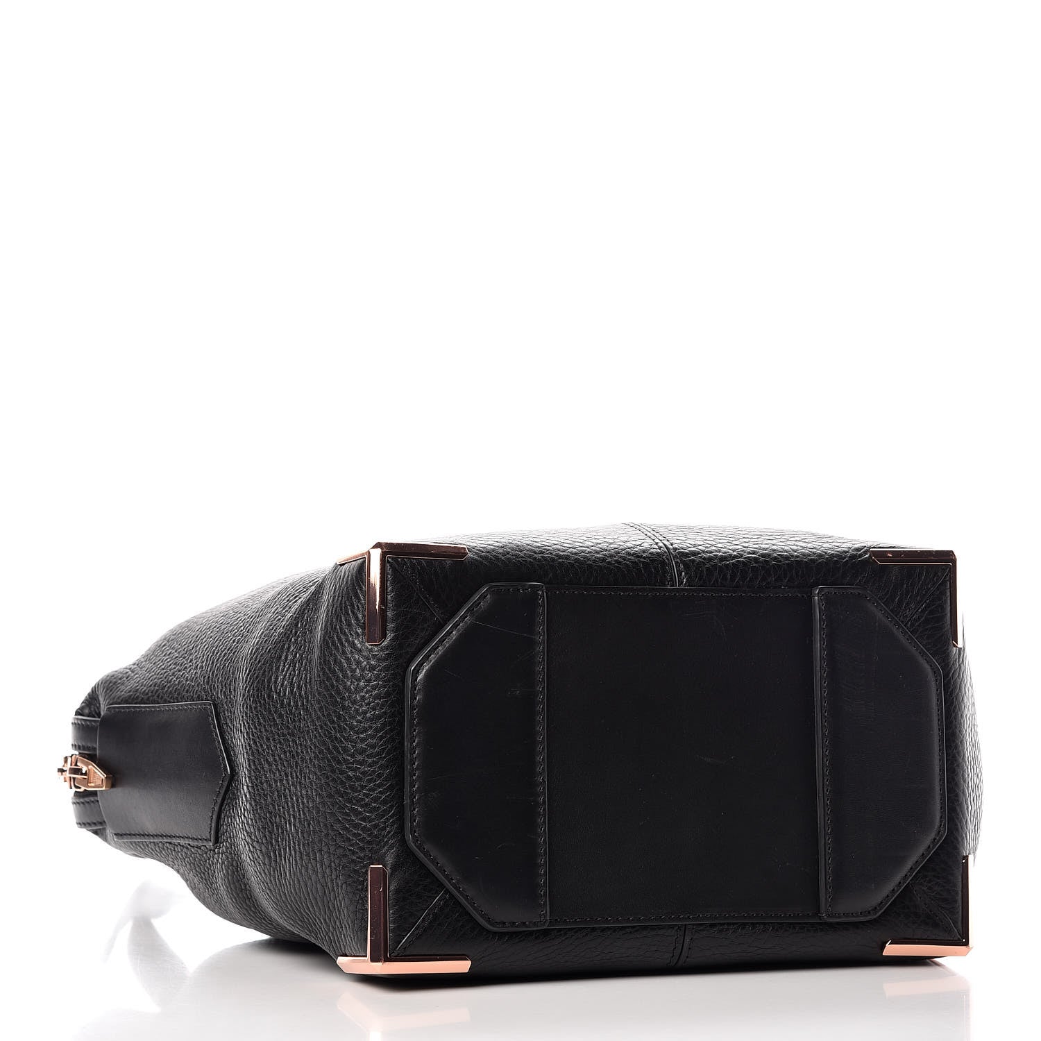 Alexander Wang Pebbled Calfskin Small Emile Soft Black Rose Gold Hardware 5 of 8