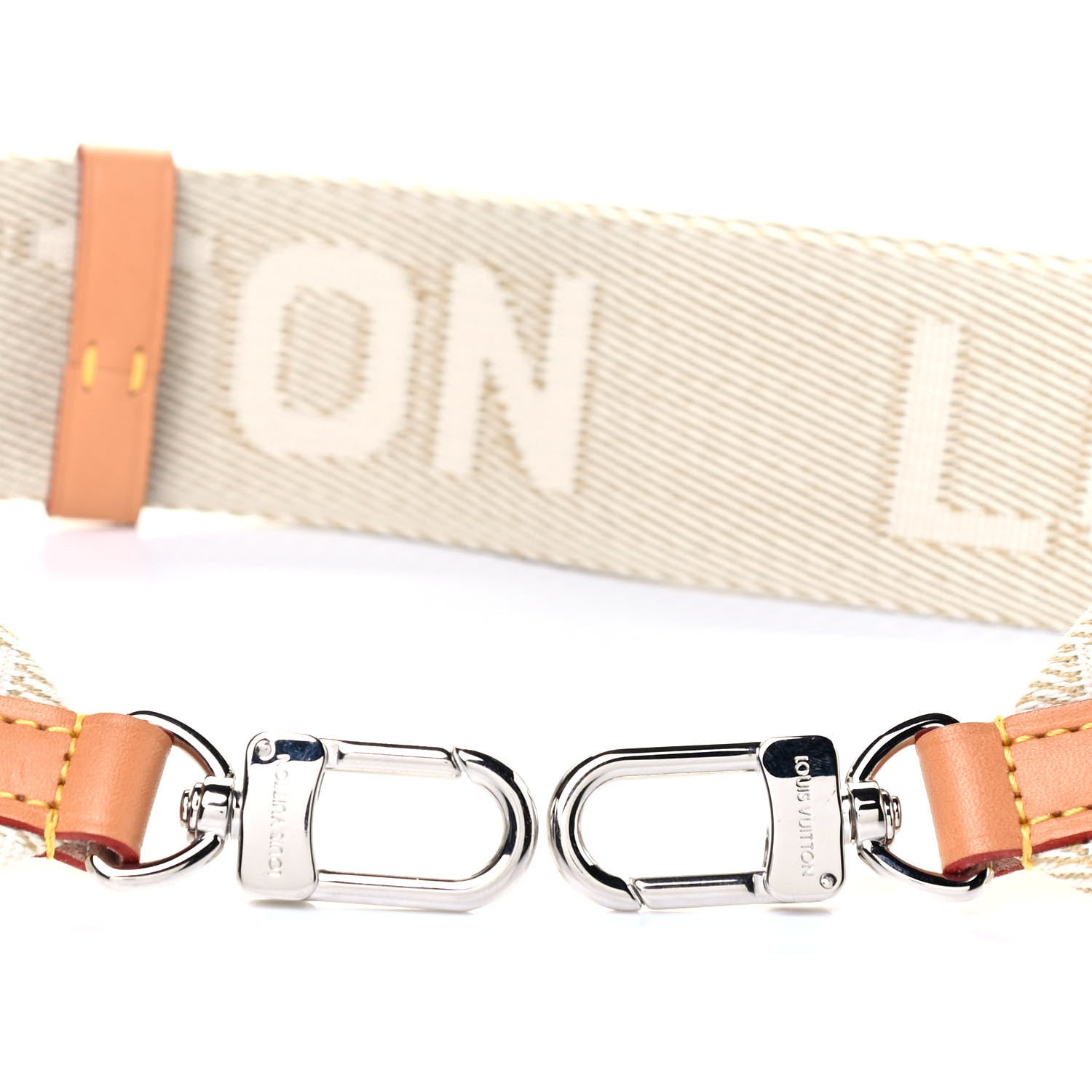 Louis Vuitton Nylon Petite Malle Souple Shoulder Strap Creme 3 of 5