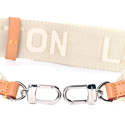Louis Vuitton Nylon Petite Malle Souple Shoulder Strap Creme 3 of 5
