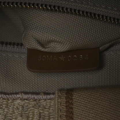 Christian Dior Raffia Calfskin Oblique Embroidered Small Book Tote Beige Camel 7 of 13