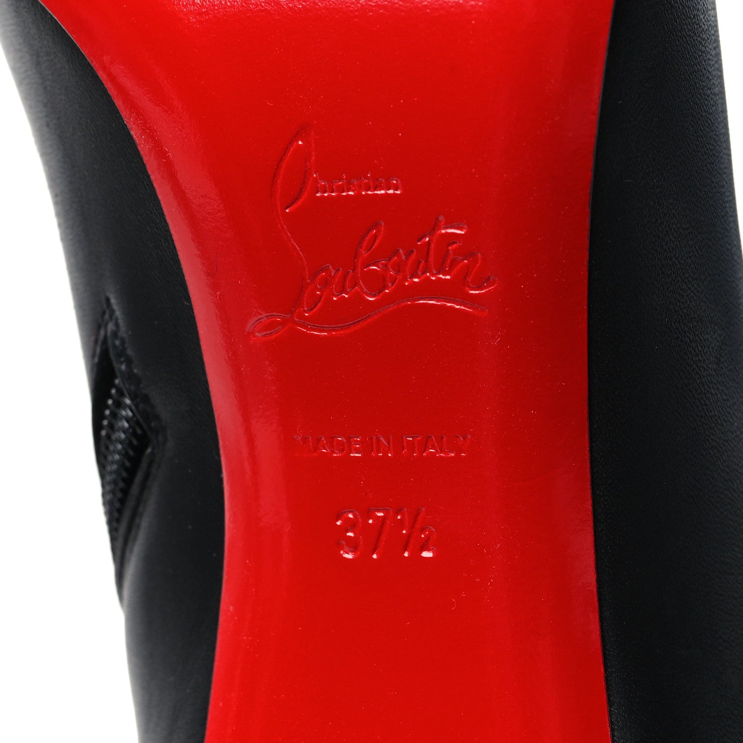 Christian Louboutin Calfskin Galvafiori Epic Ankle Boots 37.5 Black 6 of 6