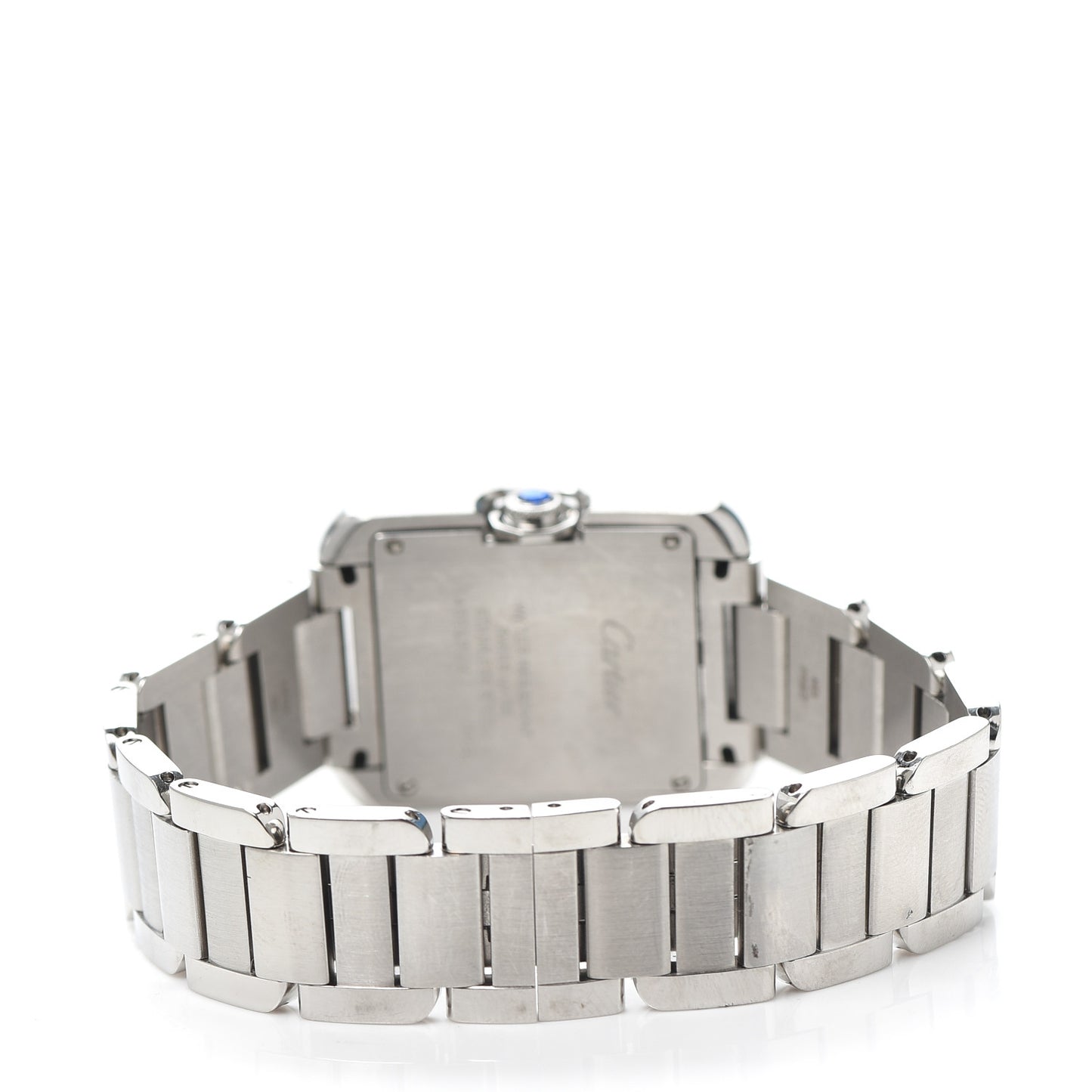 Stainless Steel 23mm Tank Anglaise Quartz Watch