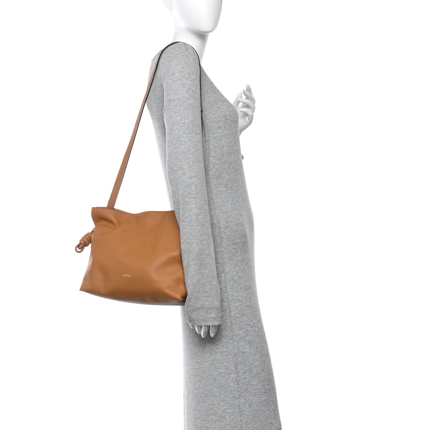 Nappa Medium Flamenco Knot Bag Warm Desert
