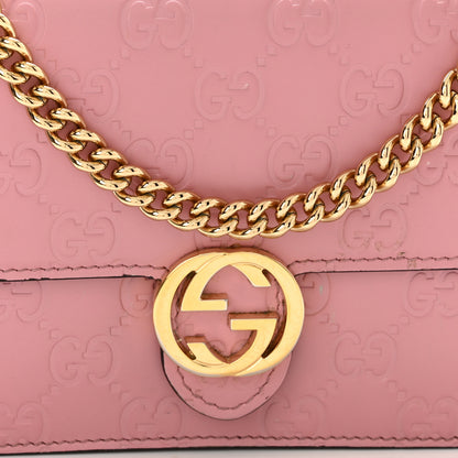 Gucci Guccissima Icon Chain Wallet Carmine Rose 8 of 9