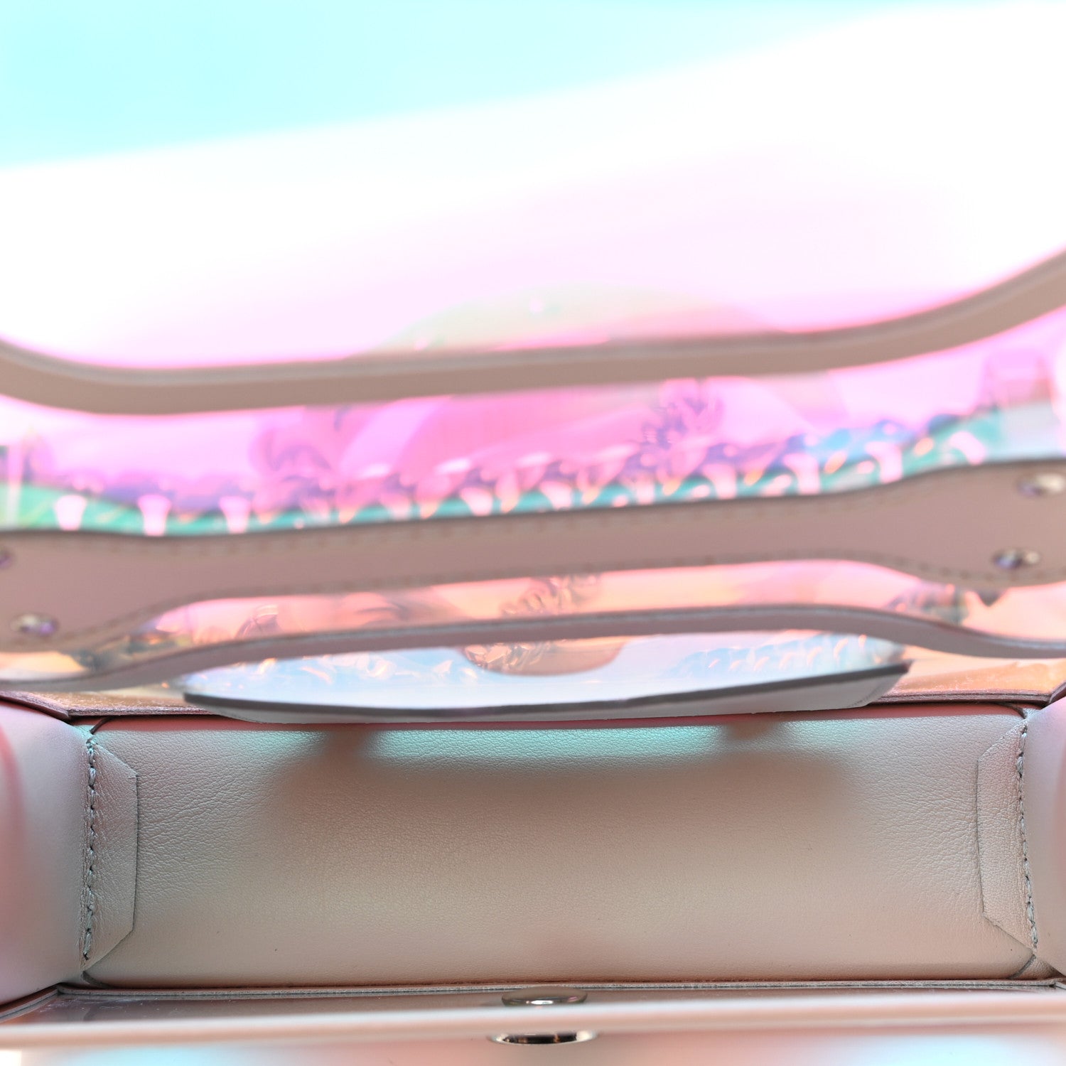 Alexander McQueen Iridescent PVC Calfskin Mini Knuckle Crossbody 5 of 10