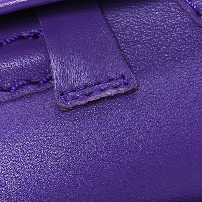 Chanel Lambskin Quilted CC Turnlock Loafers 37 Purple 11 of 13
